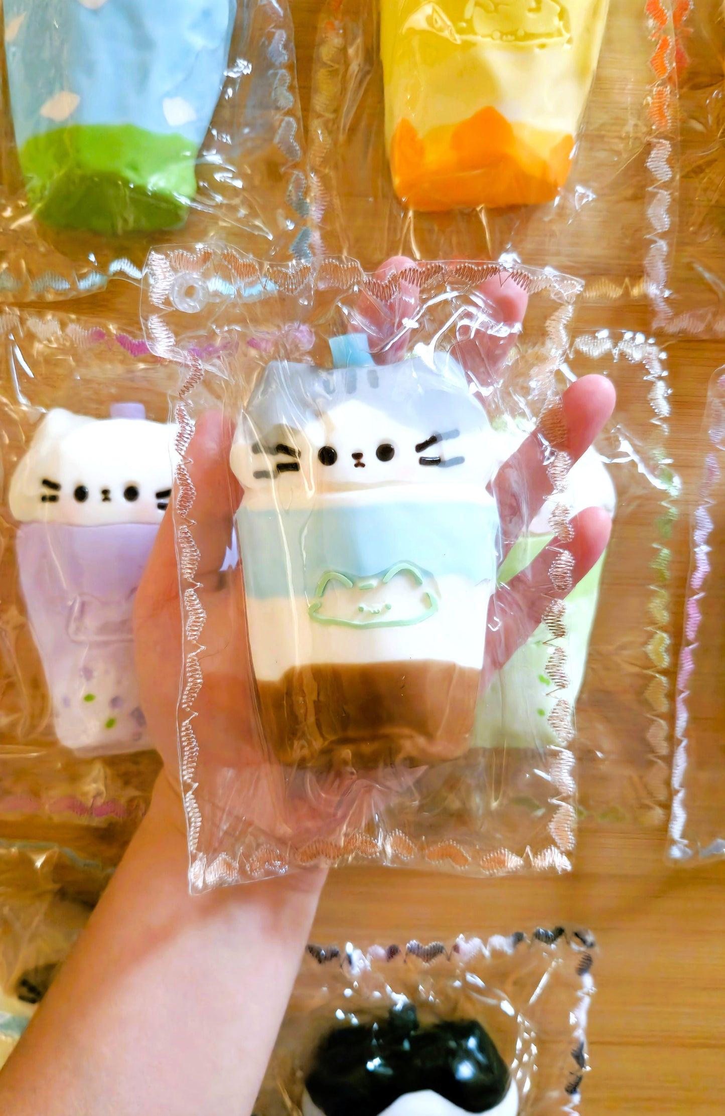 American Shorthair Boba Cat Squishy