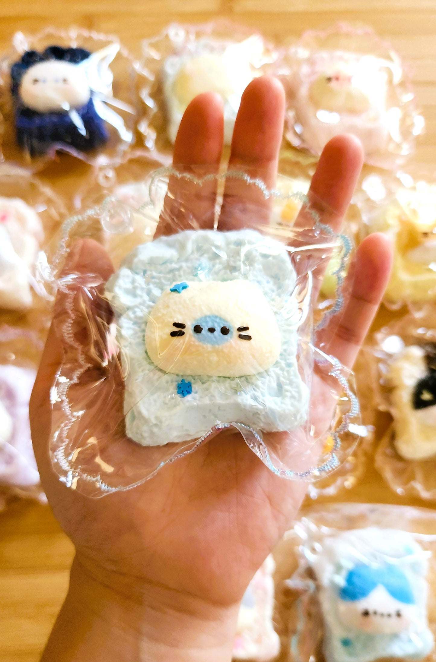 Blue Toasted Cat Squishy