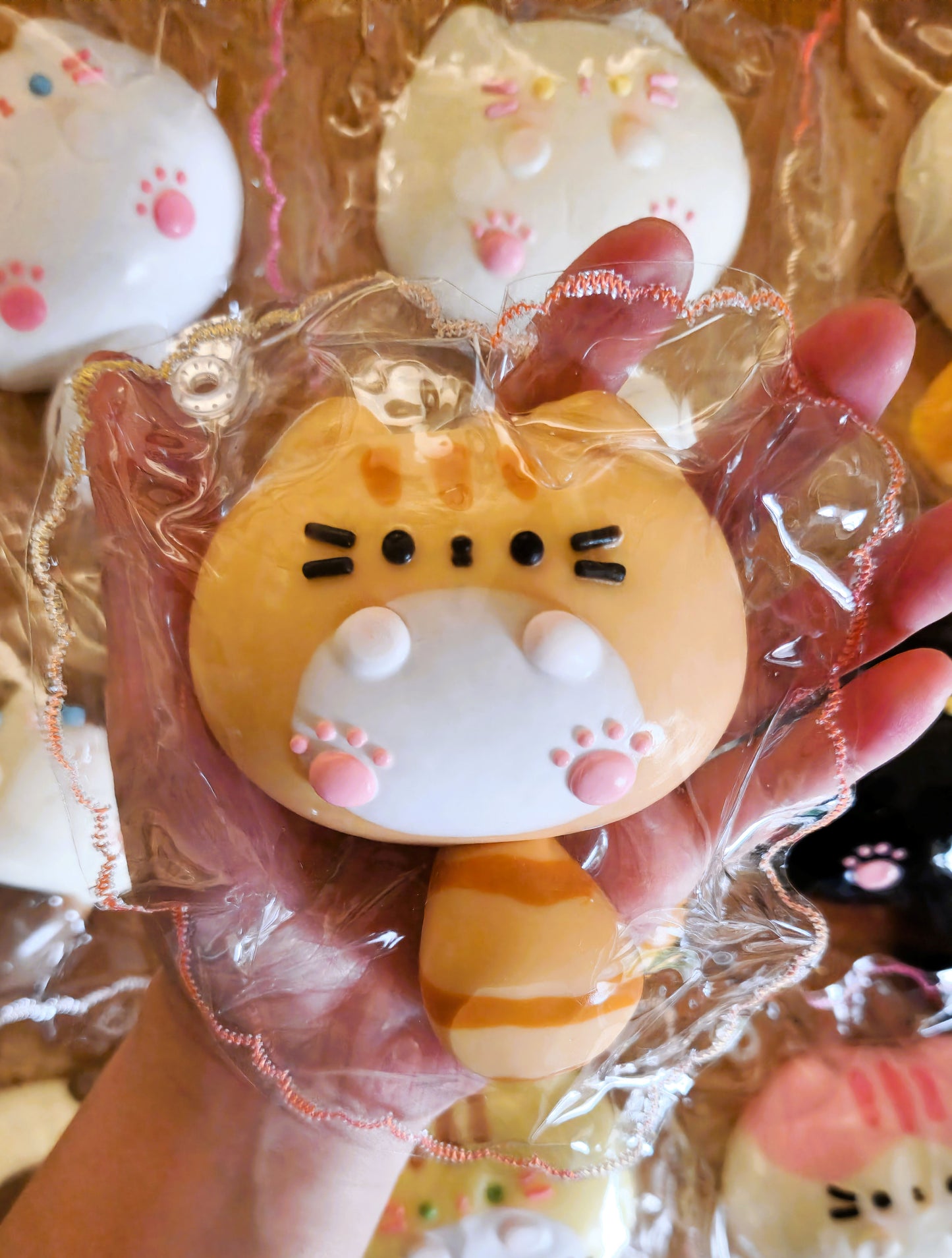 Dark Ginger Chibby Cat Squishy