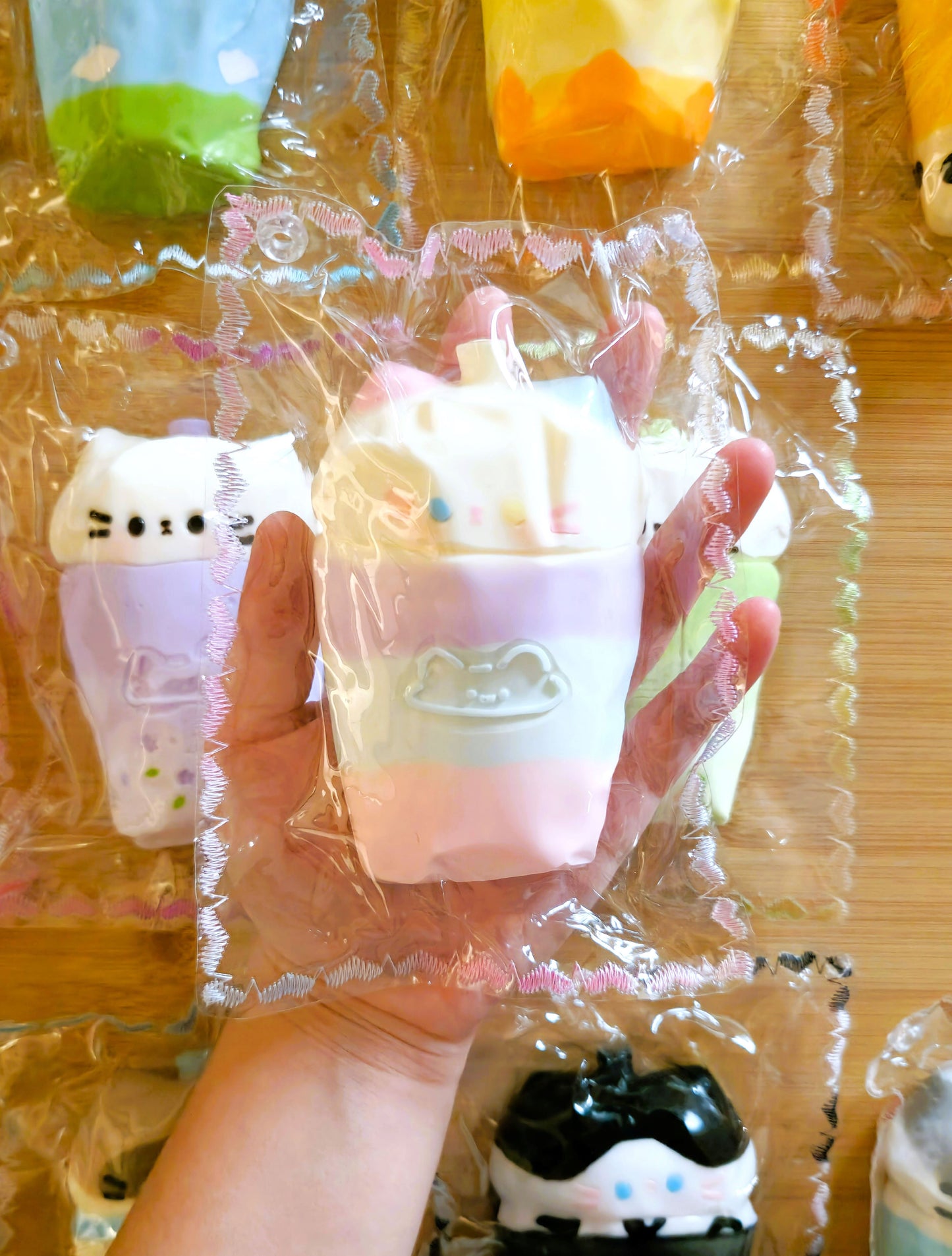 Odd-eyed Boba Cat Squishy