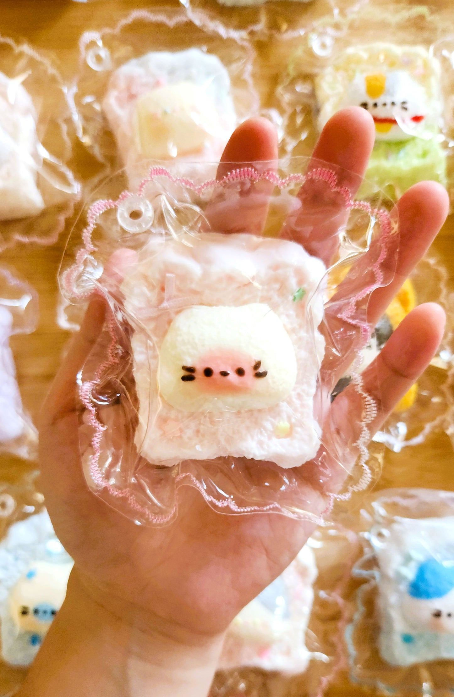 Pink Toasted Cat Squishy