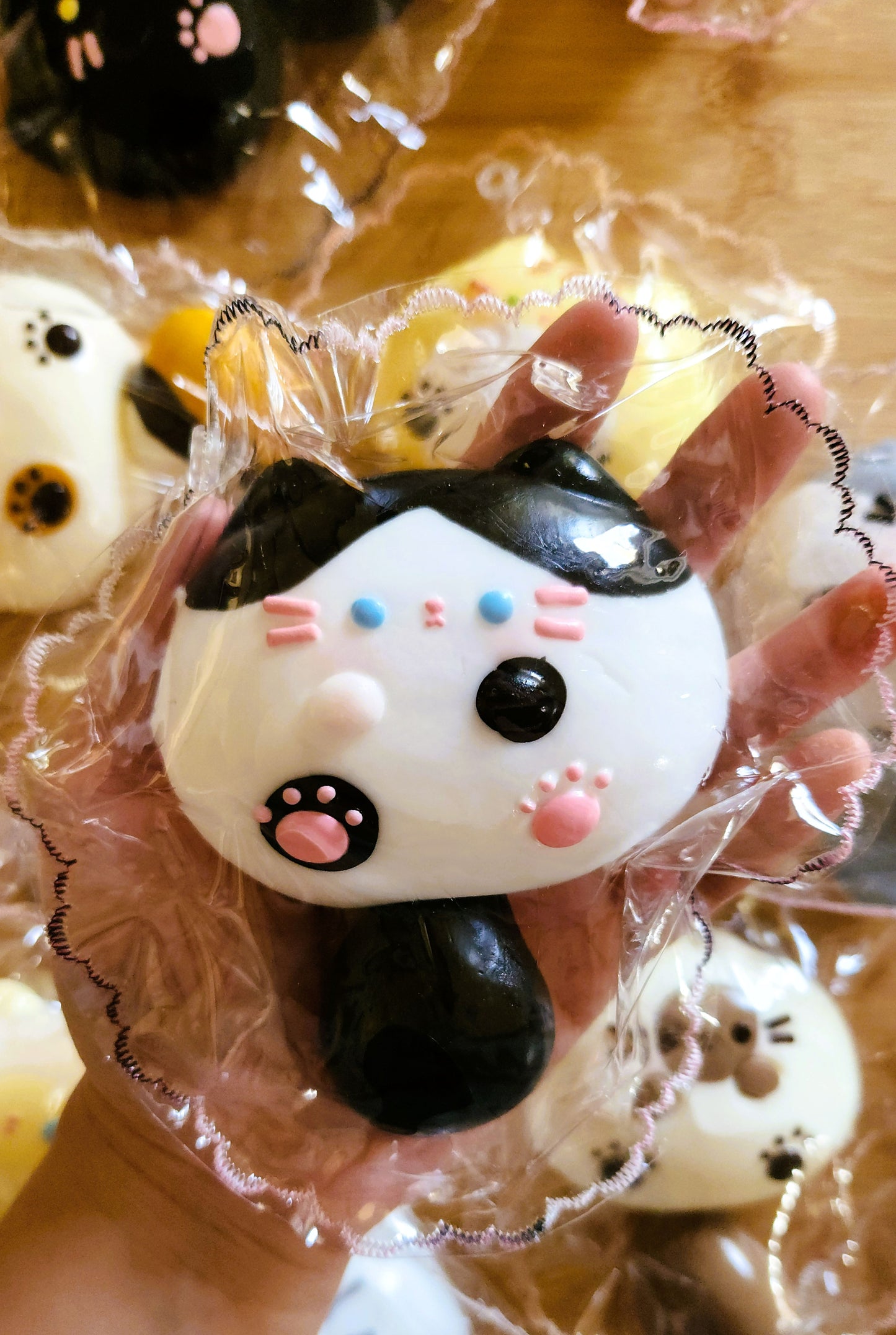 Black & White Chibby Cat Squishy