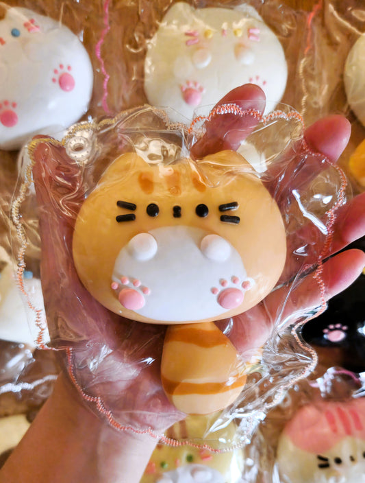 Dark Ginger Chibby Cat Squishy