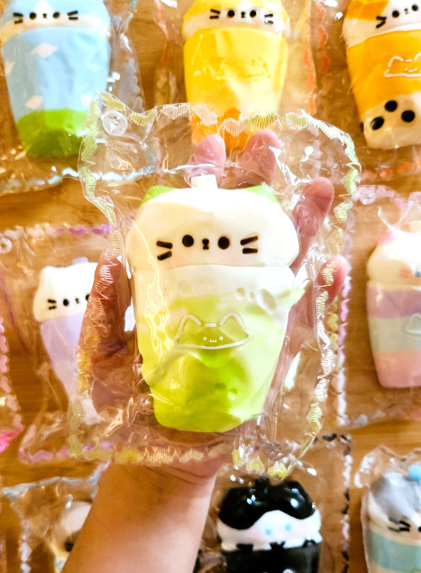 Matcha Boba Cat Squishy