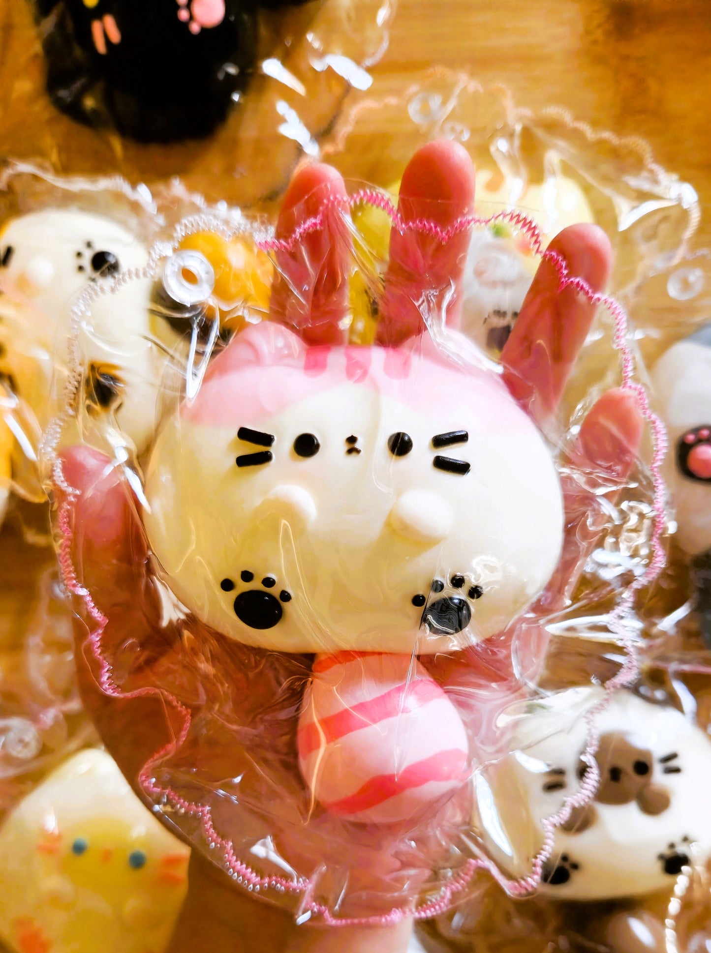 Pink Chibby Cat Squishy