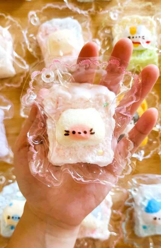 Pink Toasted Cat Squishy