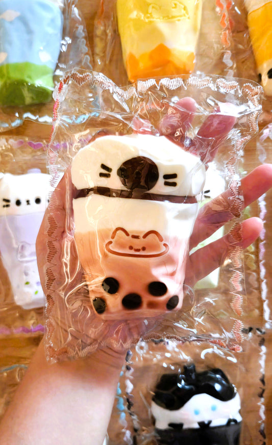 Siamese Boba Cat Squishy