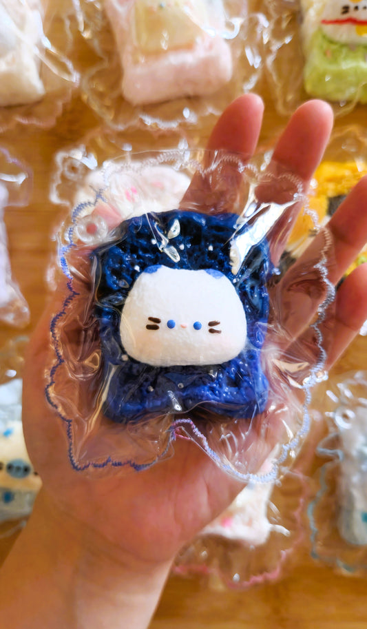 Starry Sky Toasted Cat Squishy
